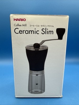 Hario Ceramic Coffee Mill - Ceramic Slim Manual Coffee Grinder MSS-1B