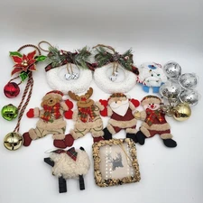 Lot of 15 Assorted/Mixed Christmas Ornaments Beautiful some Vintage