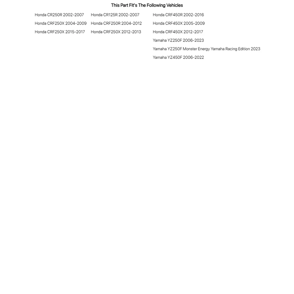 Muelle de repuesto de pata de cabra Trail Tech para Yamaha YZ250F 2006-2023 Foto 3 de 3