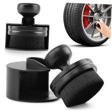 2 Pack Auto Detail Brushes, Tire Shine Applicator Brush, Automotive Tire Black