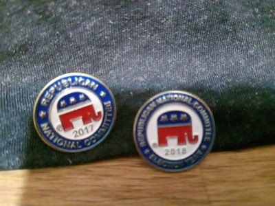 2017 Republican National Committee & 2018 Republican National Election Yr Pin B2