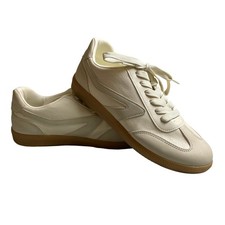 DV Dolce Vita Quantum Sneakers Blokecore Cream Women's 8.5 Gum Sole GAT Trainer
