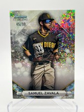 2023 BOWMAN STERLING SAMUEL ZAVALA 45/99 SPECKLE REFRACTOR NO. BSP-79 PADRES