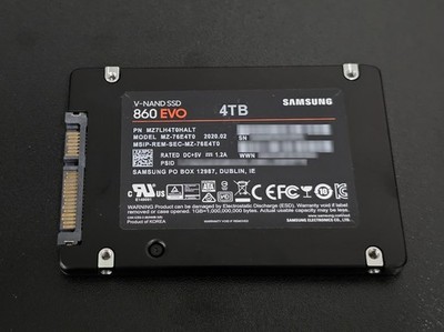 Samsung 860 EVO 4TB 2.5'' SATA SSD (MZ-76E4T0) - Excellent Health