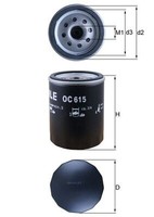 Mahle Oc 615 ÖLfilter FüR Ford,Ford Asia & Oceania,Ford Australia,Mazda,Peugeot