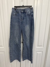 SHEIN Women’s Jeans Size 27 Blue Medium Wash Baggy Straight Leg