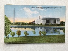 O1055 Vintage Postcard New Bureau Of Printing And Engraving Washington DC
