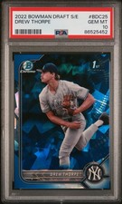 2022 Bowman Draft Sapphire Edition Drew Thorpe PSA 10