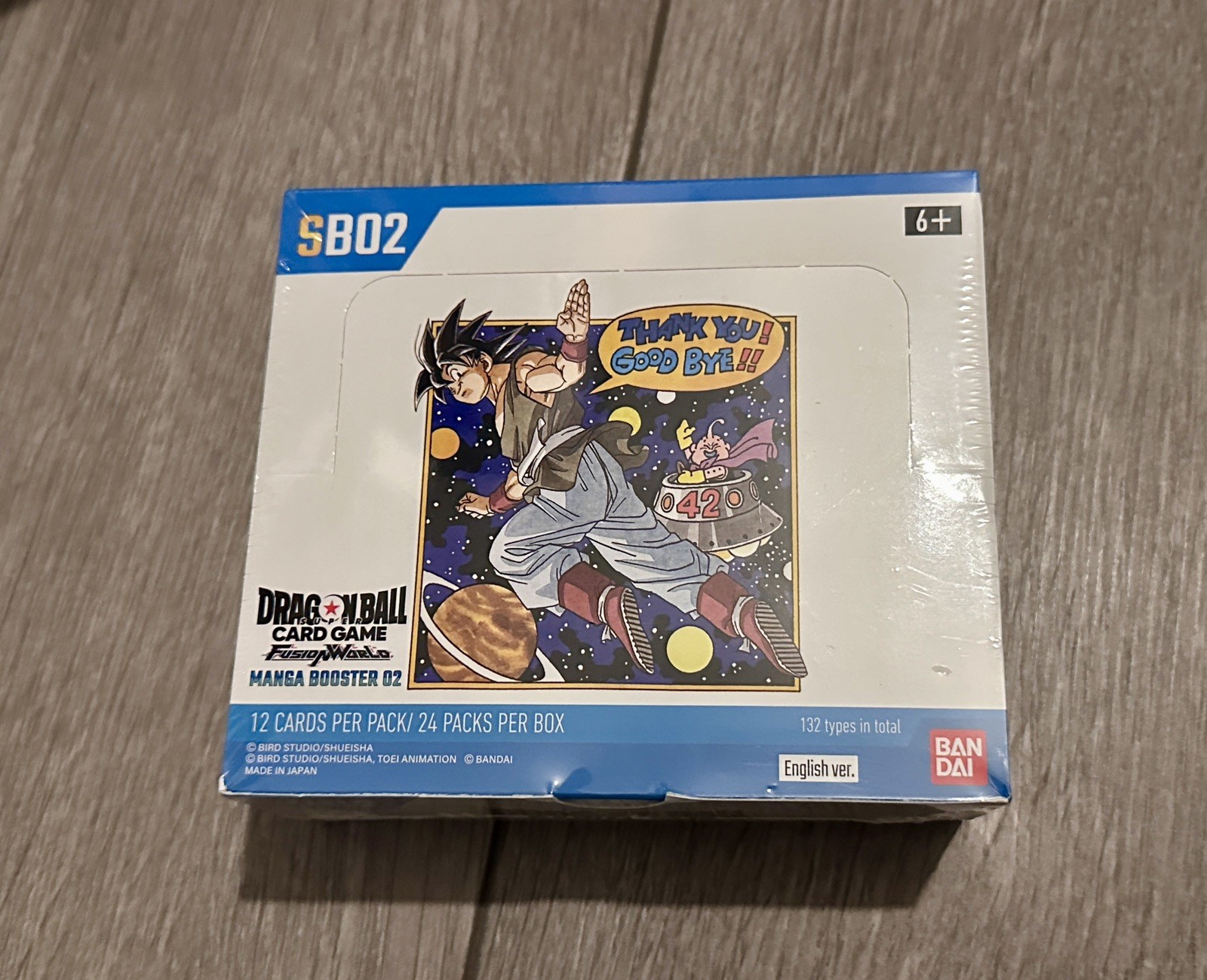 Dragon Ball Super Fusion World Manga SB02 Booster Box Inglés Sellado