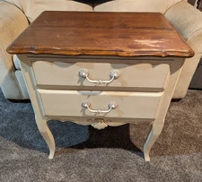 Nightstands ~ Bedside Chest ~ Country French Night Tables by Ethan Allen