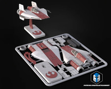 A-Wing 3D Druck – Star Wars Kit Card Bausatz | Rebellen A-Flügler Modell