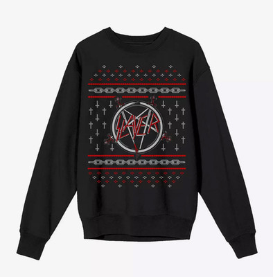 SLAYER Thrash Metal Unisex Holiday Pullover Sweatshirt XL NEW WITH TAGS