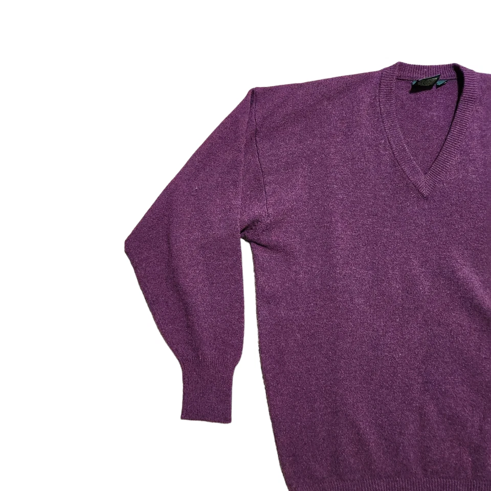 Suéter Nordstrom Cuello en V XL Hombres Lana de Cordero Mínima Comodidad Suave Pullover Diario Foto 3 de 4