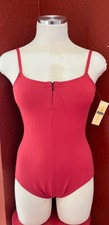 NWT Harmonie HW505 Cami w Front Zip Adult Large Ballet Dance Leotard