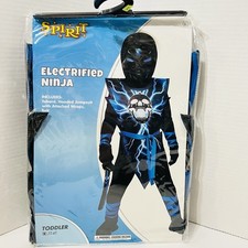 Spirit Halloween Electrified Ninja Costume Toddler 3T-4T