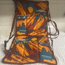 Red Rocks, Park, Amphitheater Portable Seat Bleacher Chair Padded Shoulder Strap