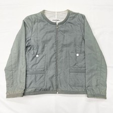 Rare Model Chanel Blouson Coco Mark Zip-Up Jacket