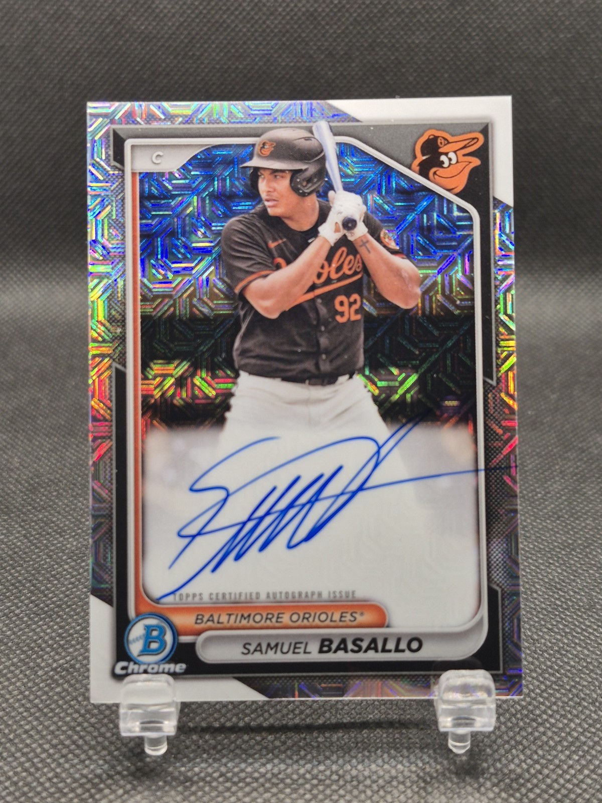 2024 Bowman Chrome Prospect Mega Box Autographs Samuel Basallo #BMA-SB