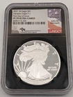 2021 (W) $1 American Silver Eagle  NGC MS70 JOHN M.MERCANTI 12th CHIEF ENGRAVER