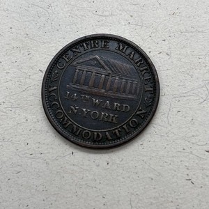 Centre Market • Accommodation • 14th Ward New York • Hard Times Token