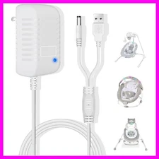 Charger for Ingenuity Baby Swing,Replacement Power Cord for Baby Rocker,2-in-...