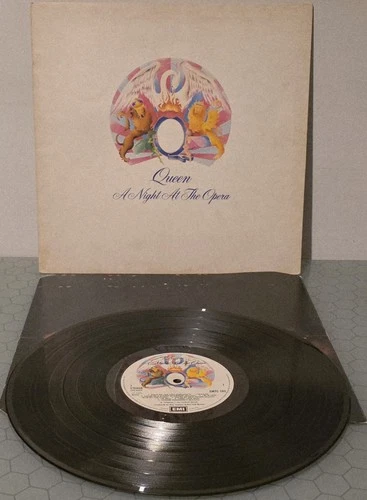 QUEEN A Night At The Opera 1ST UK PRESS BLAIRS EMTC 103 EMB. Vinyl LP GF & Inner