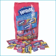 Fun Express Nerds Gummy, Chewy & Classic Candy Variety Mix - 41.76 oz, 90 Pcs