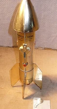 Vintage 1957 Astro Rocket Space Ship Coin Bank Berzac Creation-American Bank