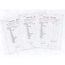 1874 Billhead, WC Porter Water