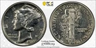 1942 Mercury Dime 10C – PCGS Genuine AU Details (Cleaned) – Gold Shield Holder –
