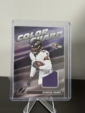 Panini 2024 Zenith Color Guard Memorabilia #CG20 Derrick Henry Ravens NFL