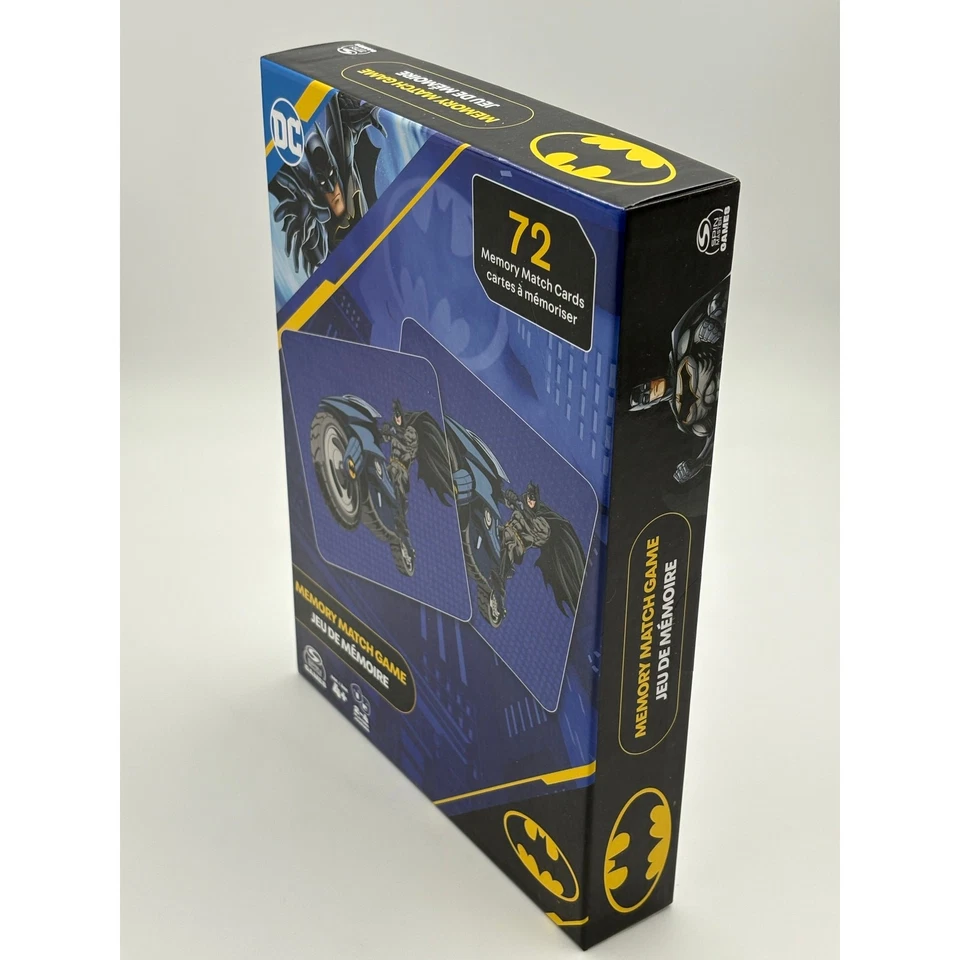 DC Batman Memory Match Game – 72 Cards – Spin Master – Ages 4+ – NEW - Image 3 of 4