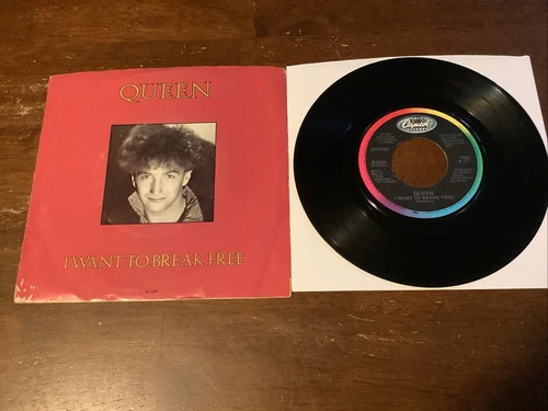 QUEEN I Want to Break Free 45 w/ps 1984 JOHN DEACON