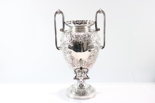 Large Silver Plate Samovar w/ Inner Filter & Moving Tap H:53cm 4507g