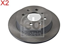 FEBI x2 Stk Bremsscheibe Hinterachse Für HONDA Civic V VI Crx III 42510-SS1-000