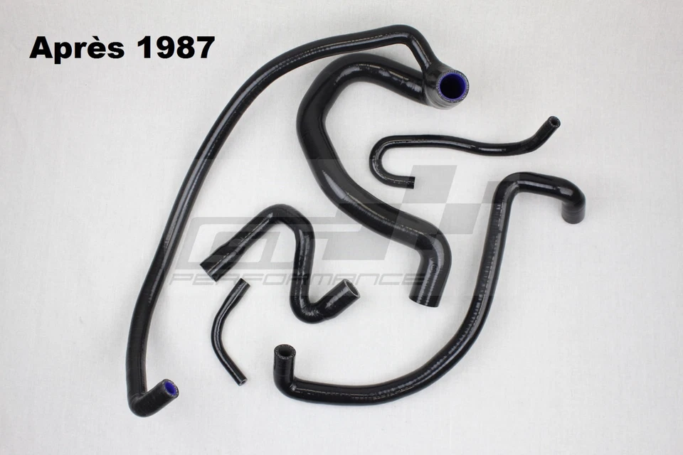GT PERFORMANCE Kit 5 durites Silicone 1987+ Vapeur huile Reniflard 205 GTI 1.6 1.9 309 8s 8
