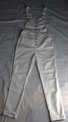 JLO Jennifer Lopez white stretch Overall size