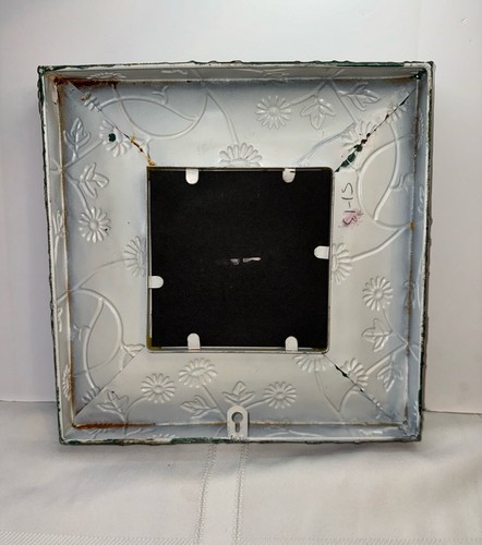 Framed Mirror Wall Decor Hunter Green Metal Frame With Copper Shading - Picture 5 of 6