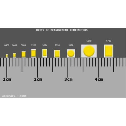10 x 12v 0807 0805 Cool Clear White Micro Flashing SMD Pre-Wired LED Blinking 9v - Picture 3 of 4