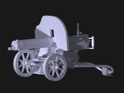 ICM 35675 Plastic model kit Scale 1:35 Russian Maxim machine gun (1910/30) - Picture 4 of 24
