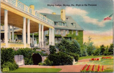 Skytop PA Pennsylvania Lodge High In The Poconos Vintage Postcard