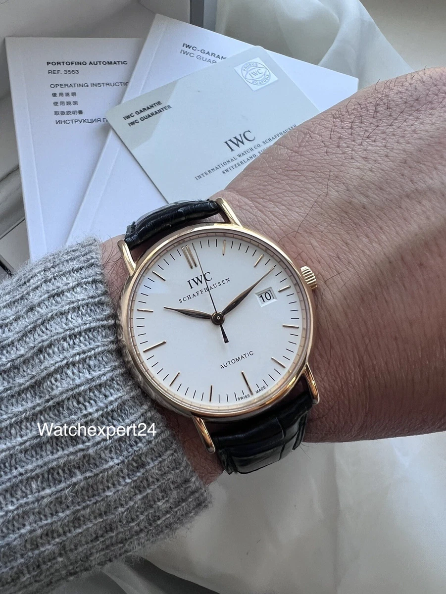 IWC Portofino Automatic IW356306 39mm 18k Rose Gold Full Set eBay