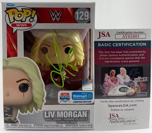 WWE Liv Morgan Signed Walmart Limited Edition Funko POP! A Autograph JSA COA