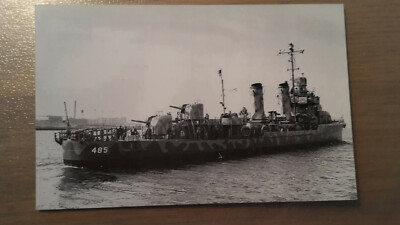 Postkarte Marineschiff USS Duncan DD-485 von 1942 ungelaufen