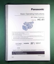 Panasonic HC-X1 Basic Instruction Manual: Full Color  Protective Covers