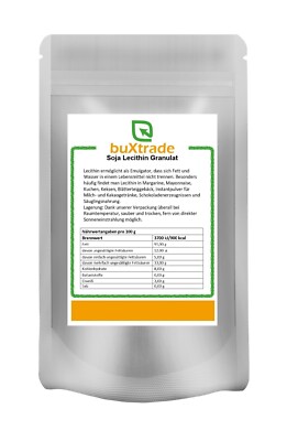 2x 500g | Soja Lecithin Granulat E322 | GMO frei | Soya | reines Sojalecithin