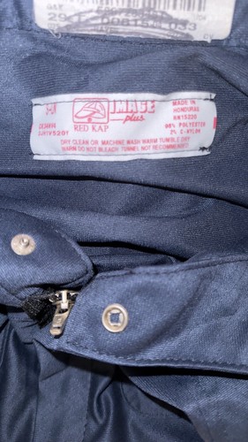 Red Kap Coveralls Jumpsuit Blue Tow Truck Mechanic Utility Work Costume Sz Small - Picture 9 of 9