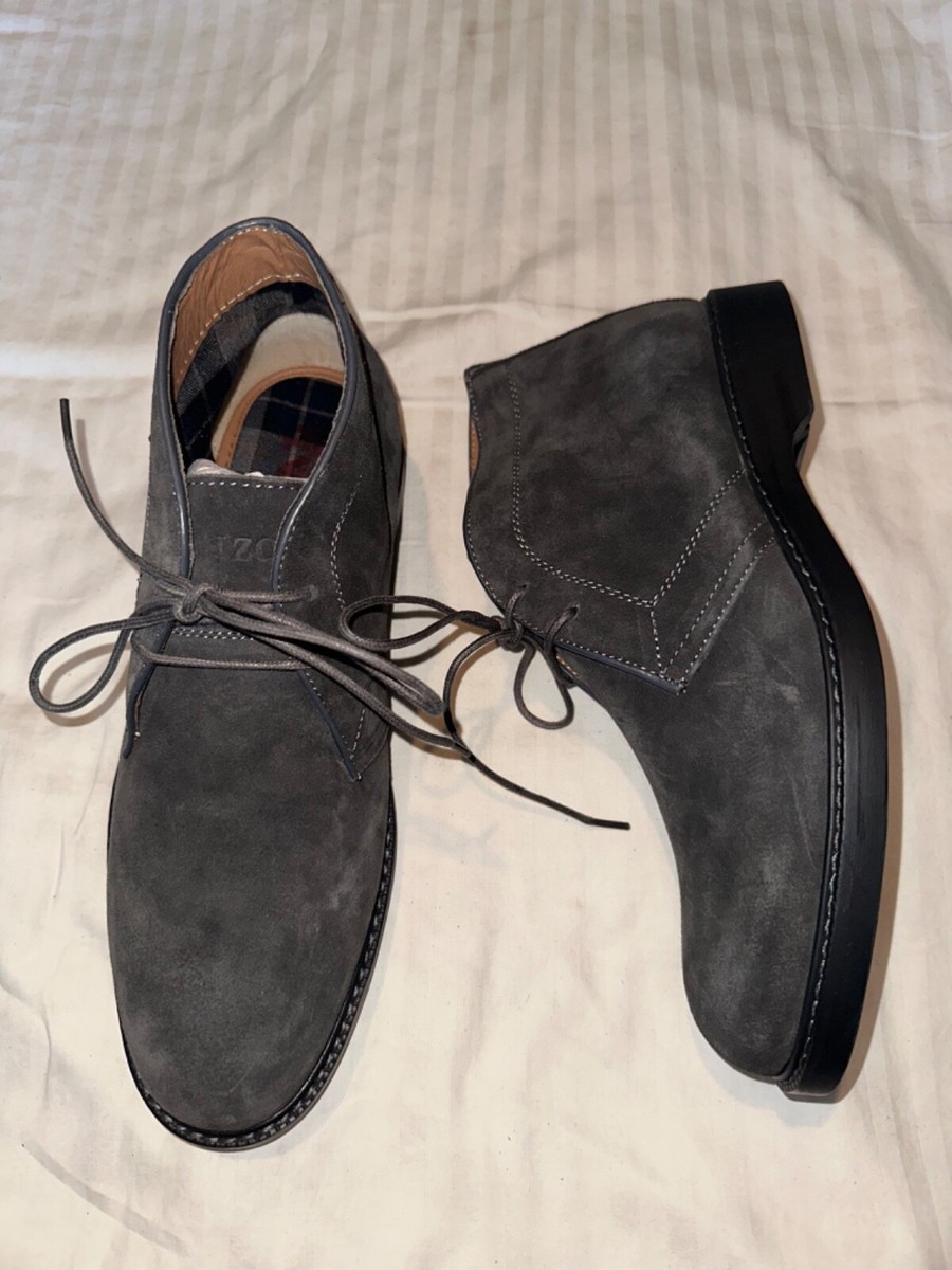 BRAND NEW Izod Kimball Leather Suede Men\'s Sz 10.5 Boot Ankle Grey Izod Kimball Leather Men main image 2