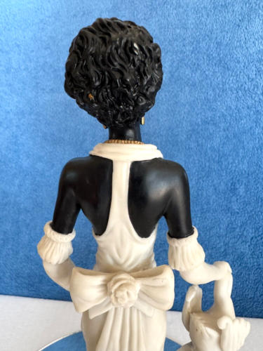 Elegant African American Lady w/ Goose Figurine by La Verona Collection - 5 LBS - Picture 14 of 17