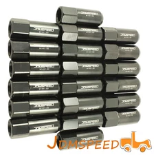 Jdmspeed Black 14x1.5mm 60mm Extended Forged Aluminum Tuner Racing Lug Nut 20pc
